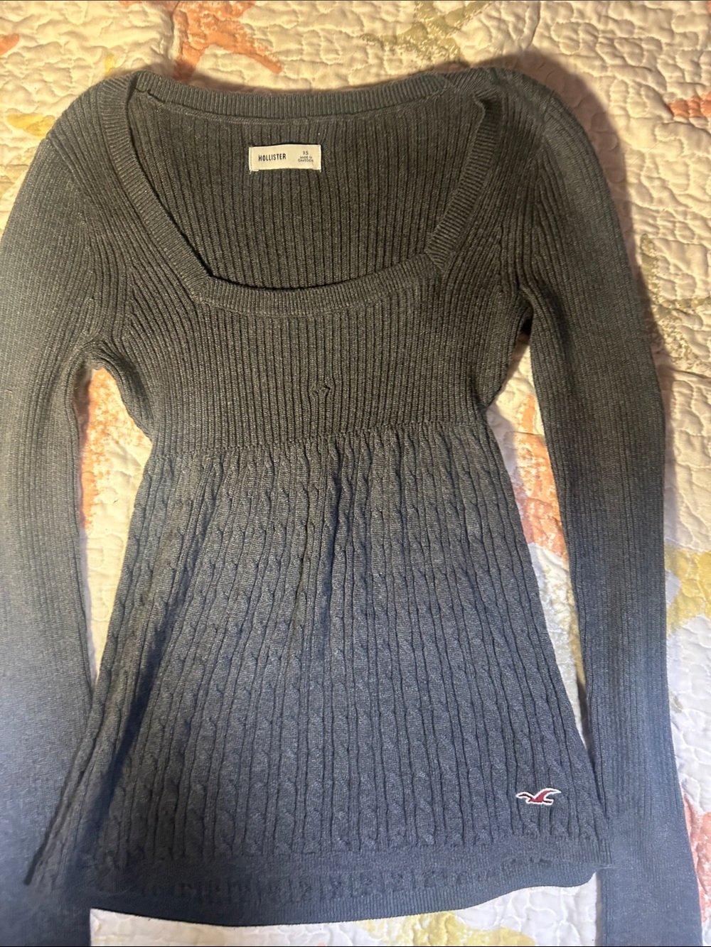 Hollister babydoll Long-Sleeve Sweater